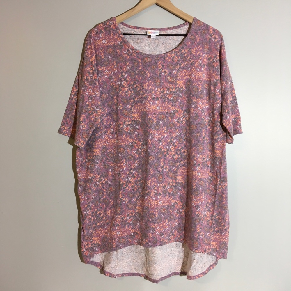 LulaRoe L Irma pink shirt - Picture 2 of 5